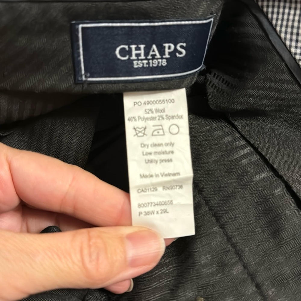 Chaps black striped pants - Picture 4 of 4